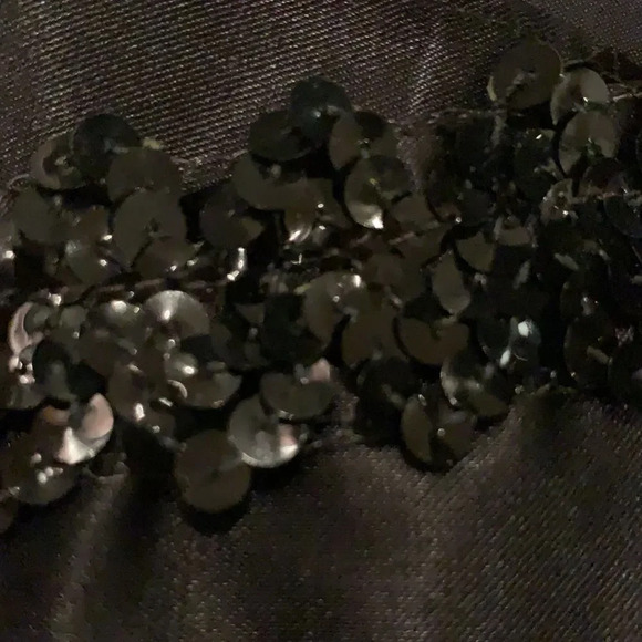 Ten Karats black satin sequin trim camisole, small - Picture 7 of 7